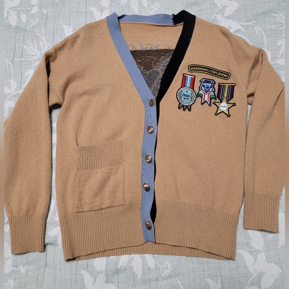 Mira Mikati Embroidered applique sweater